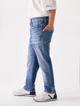 LTB - Blauwe straight jeansbroek