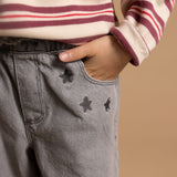 Noppies - Lichtgrijze jeansbroek