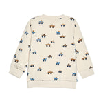 Brands4Kids/Minymo - Beige sweater met voertuigen