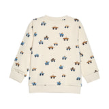 Brands4Kids/Minymo - Beige sweater met voertuigen
