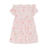 Brands4Kids/Minymo - Roze bloemenjurk