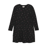 Brands4Kids/Minymo - Zwarte jurk met hartjes