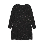 Brands4Kids/Minymo - Zwarte jurk met hartjes
