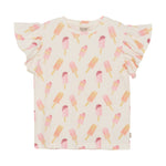 Brands4Kids/Minymo - T-shirt met all-over ijsjesprint