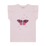Brands4Kids/Minymo - Lichtroze T-shirt met vlinder