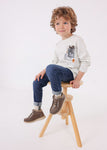 Mayoral - Gespikkelde T-shirt met lange mouwen