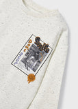 Mayoral - Gespikkelde T-shirt met lange mouwen
