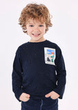 Mayoral - Donkerblauwe T-shirt met lange mouwen