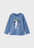 Mayoral - Lichtblauwe T-shirt met lange mouwen