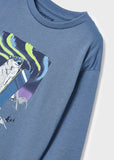 Mayoral - Lichtblauwe T-shirt met lange mouwen