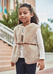 Mayoral - Beige fur gilet