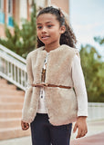 Mayoral - Beige fur gilet