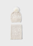 Mayoral - Beige muts en sjaal