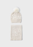 Mayoral - Beige muts en sjaal