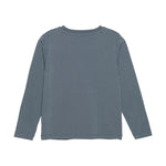 Brands4Kids/Minymo - Blauwe T-shirt met lange mouwen met dino's