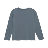 Brands4Kids/Minymo - Blauwe T-shirt met lange mouwen met dino's