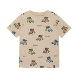 Brands4Kids/Minymo - Beige T-shirt met auto's