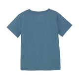 Brands4Kids/Minymo - Blauwe T-shirt met bulldog met skateboard