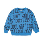 Brands4Kids/Minymo - Blauwe sweater 'stay cool'