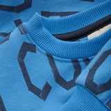 Brands4Kids/Minymo - Blauwe sweater 'stay cool'