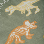 Brands4Kids/Minymo - Kakigroene T-shirt met dino's