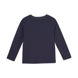 Minymo - Donkerblauwe T-shirt met lange mouwen met auto's