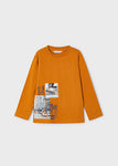 Mayoral - Oranje T-shirt met lange mouwen