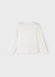 Mayoral - T-shirt met lange mouwen met 'blauwe meisjes'