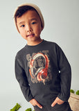 Mayoral - Donkergrijze T-shirt met lange mouwen