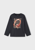 Mayoral - Donkergrijze T-shirt met lange mouwen