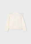 Mayoral - Beige sweater met ruffles