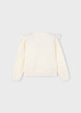 Mayoral - Beige sweater met ruffles