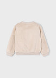 Mayoral - Zachte beige trui met bloemen