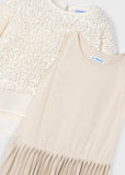 Mayoral - Jurk met glitter bovenstuk
