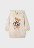 Mayoral - Beige sweaterjurk met beer