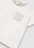 Mayoral - Witte T-shirt met borstzakje