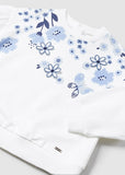 Mayoral - Witte trui met bloemen