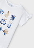 Mayoral - Witte T-shirt met fruit