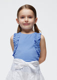 Mayoral - Blauwe top met leuke details