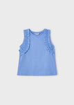 Mayoral - Blauwe top met leuke details