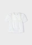 Mayoral - Wit T-shirt met leuke details