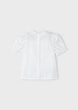Mayoral - Wit T-shirt met leuke details