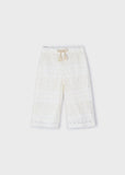 Mayoral - Witte broek met kanten afwerking