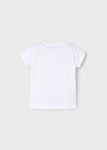 Mayoral - Witte T-shirt met bloemen
