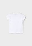 Mayoral - Witte T-shirt met bloemen