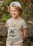 Mayoral - Beige T-shirt met beer