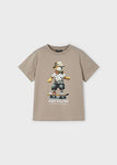 Mayoral - Beige T-shirt met beer