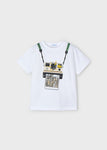 Mayoral - Witte T-shirt met polaroid