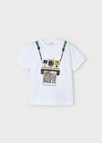 Mayoral - Witte T-shirt met polaroid