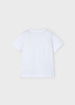Mayoral - Witte T-shirt met polaroid